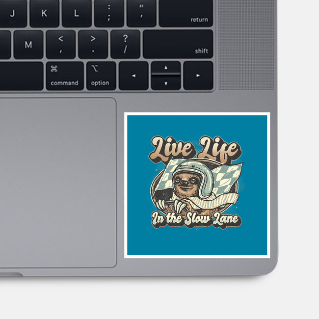 Live Life In The Slow Lane-None-Glossy-Sticker-glitchygorilla