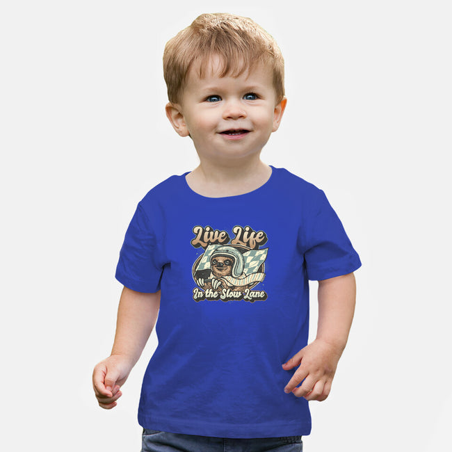 Live Life In The Slow Lane-Baby-Basic-Tee-glitchygorilla