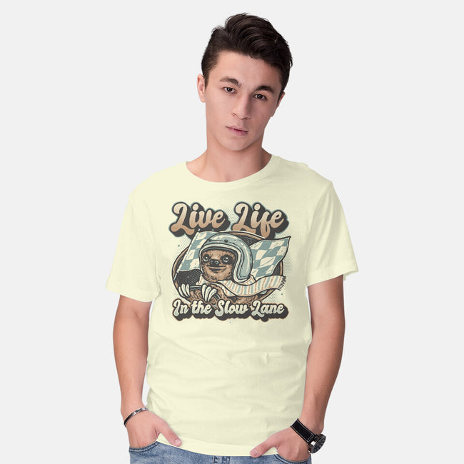 Live Life In The Slow Lane-Mens-Basic-Tee-glitchygorilla