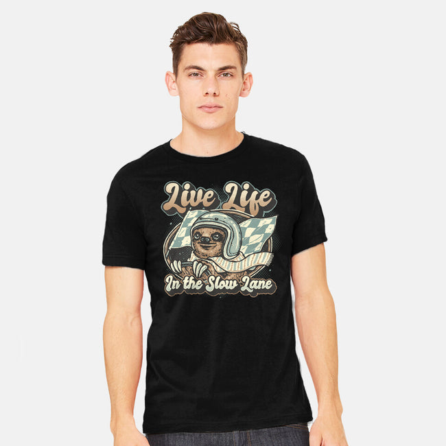 Live Life In The Slow Lane-Mens-Heavyweight-Tee-glitchygorilla