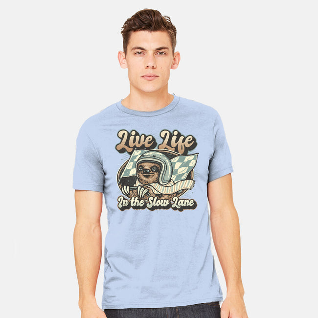 Live Life In The Slow Lane-Mens-Heavyweight-Tee-glitchygorilla
