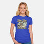 Live Life In The Slow Lane-Womens-Fitted-Tee-glitchygorilla