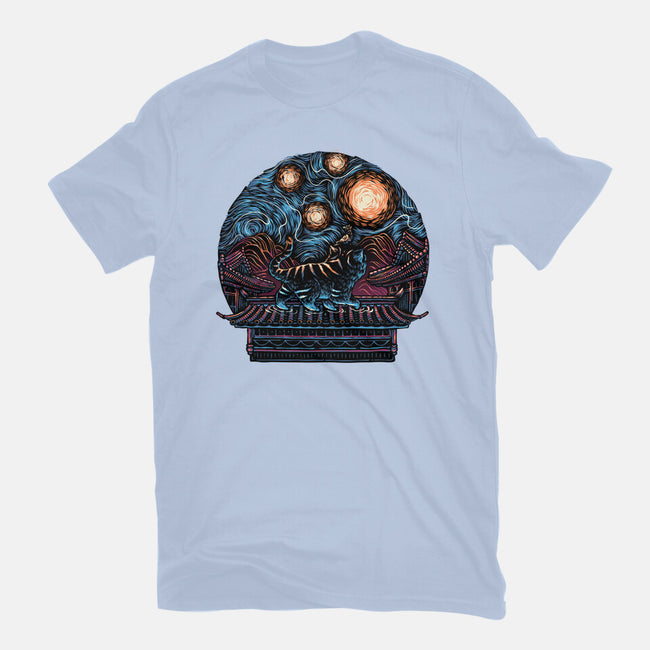 Glow Of The Honmoon-Womens-Fitted-Tee-glitchygorilla