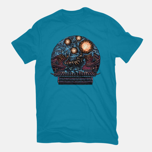 Glow Of The Honmoon-Womens-Fitted-Tee-glitchygorilla