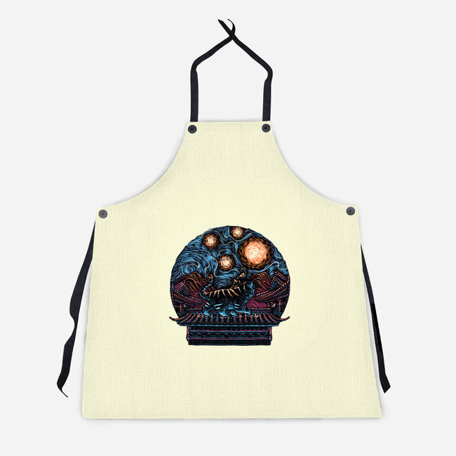 Glow Of The Honmoon-Unisex-Kitchen-Apron-glitchygorilla
