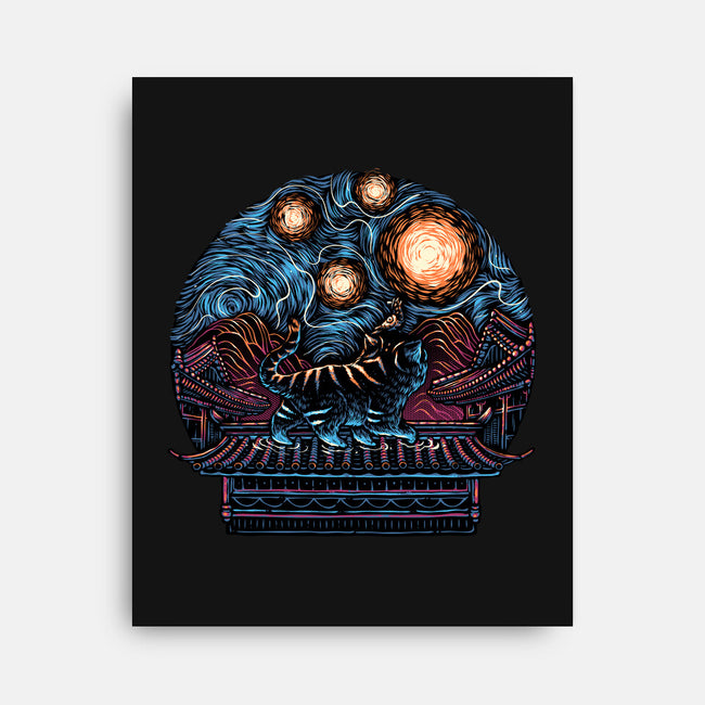 Glow Of The Honmoon-None-Stretched-Canvas-glitchygorilla