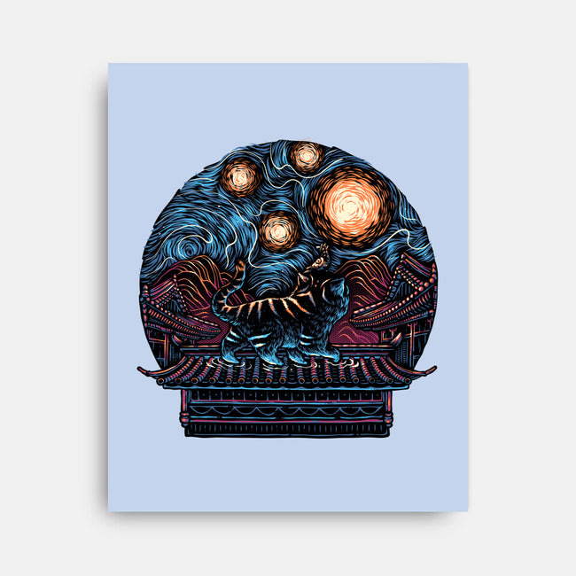 Glow Of The Honmoon-None-Stretched-Canvas-glitchygorilla