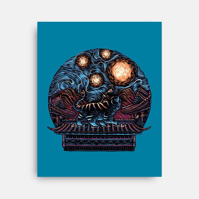 Glow Of The Honmoon-None-Stretched-Canvas-glitchygorilla