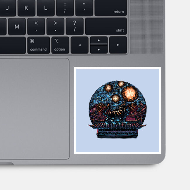 Glow Of The Honmoon-None-Glossy-Sticker-glitchygorilla