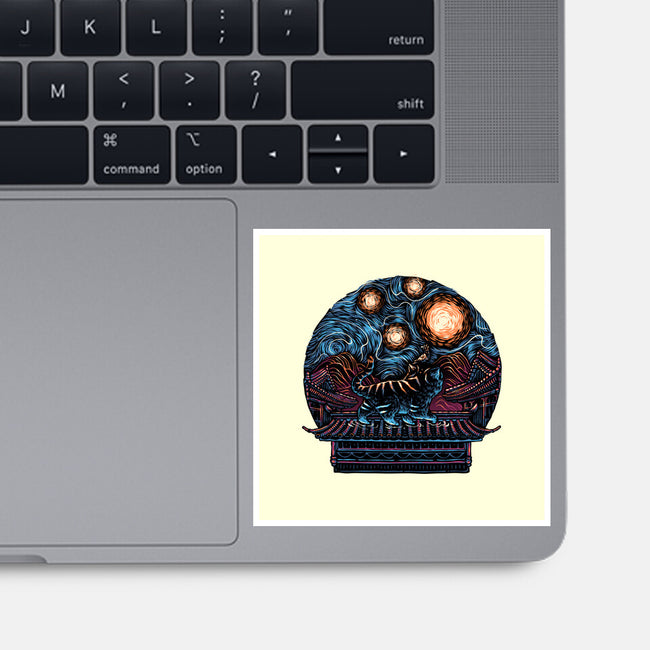 Glow Of The Honmoon-None-Glossy-Sticker-glitchygorilla