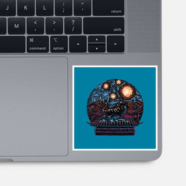 Glow Of The Honmoon-None-Glossy-Sticker-glitchygorilla