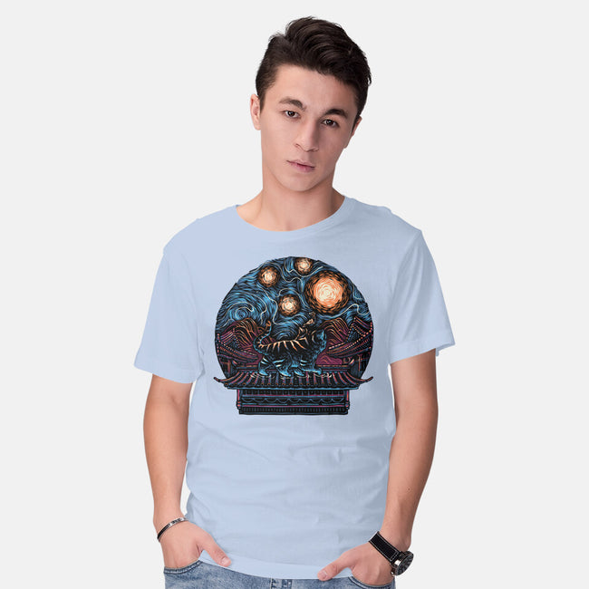 Glow Of The Honmoon-Mens-Basic-Tee-glitchygorilla