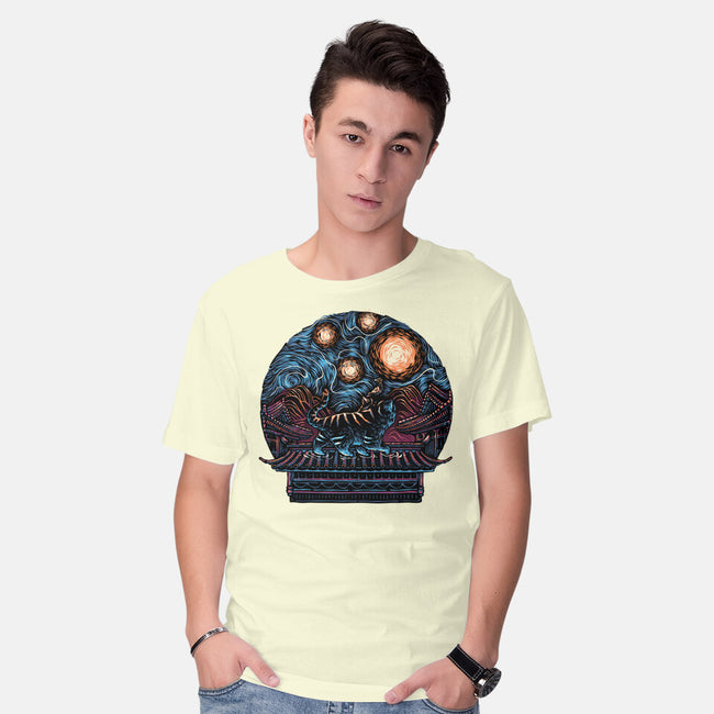 Glow Of The Honmoon-Mens-Basic-Tee-glitchygorilla
