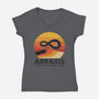 The Spice Sands Of Arrakis-Womens-V-Neck-Tee-LILIVIA