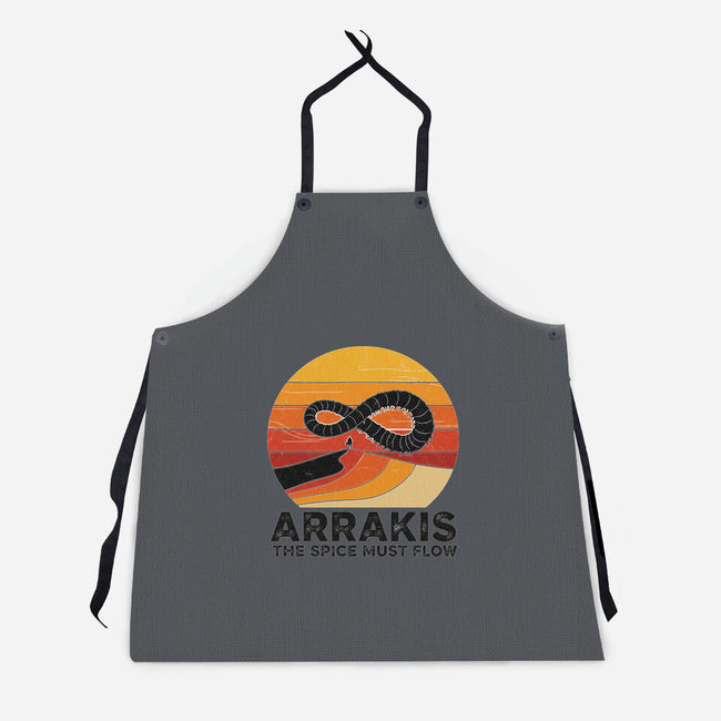 The Spice Sands Of Arrakis-Unisex-Kitchen-Apron-LILIVIA