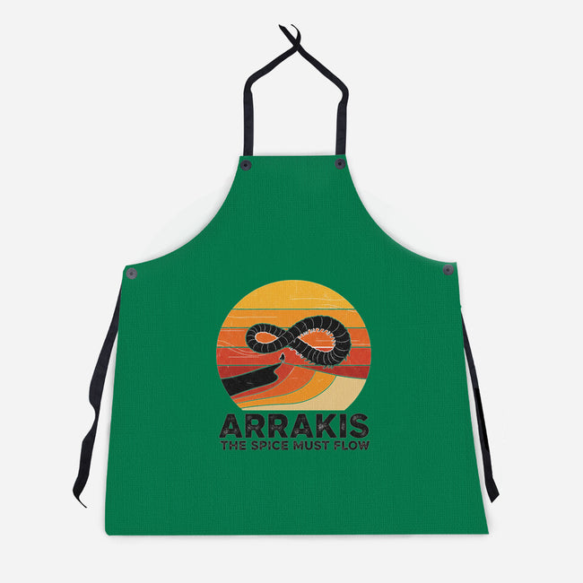 The Spice Sands Of Arrakis-Unisex-Kitchen-Apron-LILIVIA