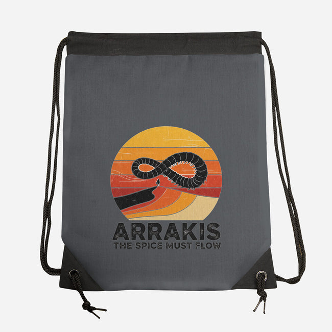 The Spice Sands Of Arrakis-None-Drawstring-Bag-LILIVIA
