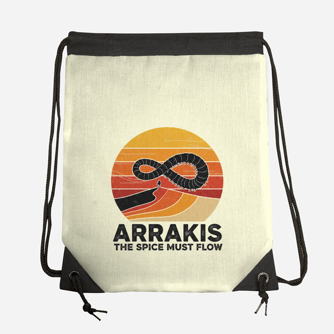 The Spice Sands Of Arrakis-None-Drawstring-Bag-LILIVIA