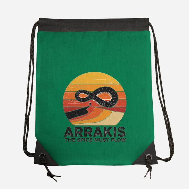 The Spice Sands Of Arrakis-None-Drawstring-Bag-LILIVIA