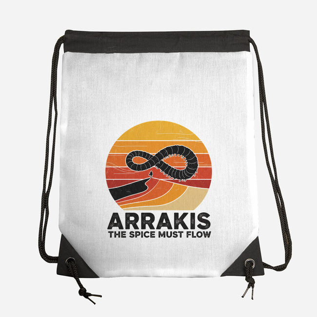 The Spice Sands Of Arrakis-None-Drawstring-Bag-LILIVIA