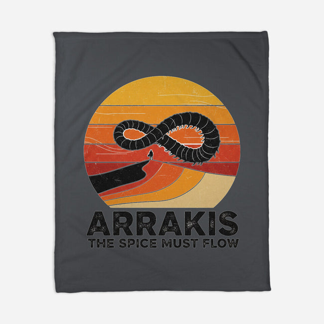 The Spice Sands Of Arrakis-None-Fleece-Blanket-LILIVIA