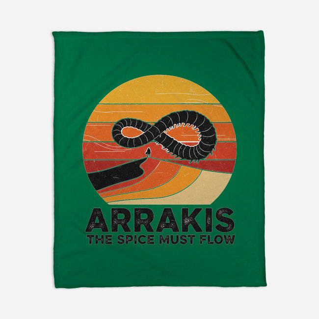 The Spice Sands Of Arrakis-None-Fleece-Blanket-LILIVIA