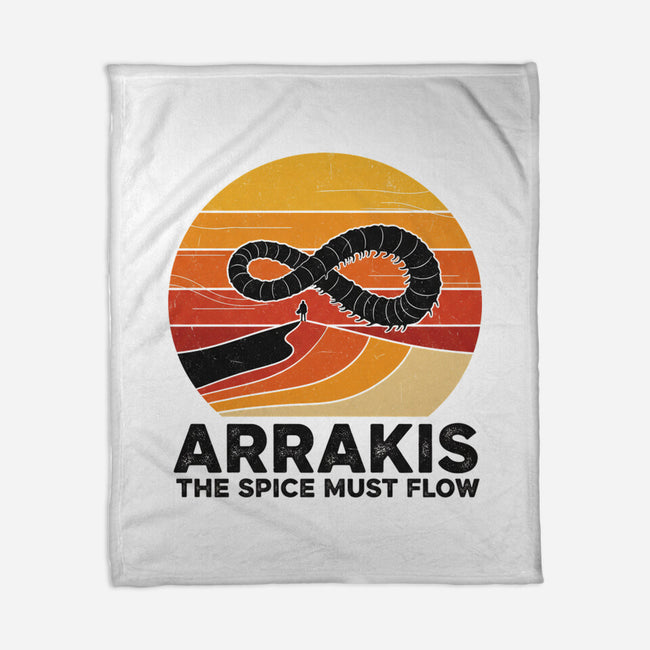 The Spice Sands Of Arrakis-None-Fleece-Blanket-LILIVIA
