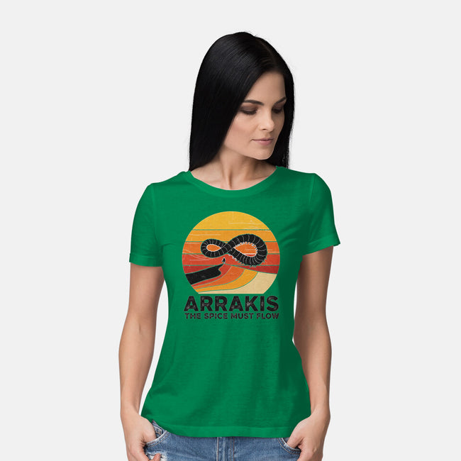 The Spice Sands Of Arrakis-Womens-Basic-Tee-LILIVIA