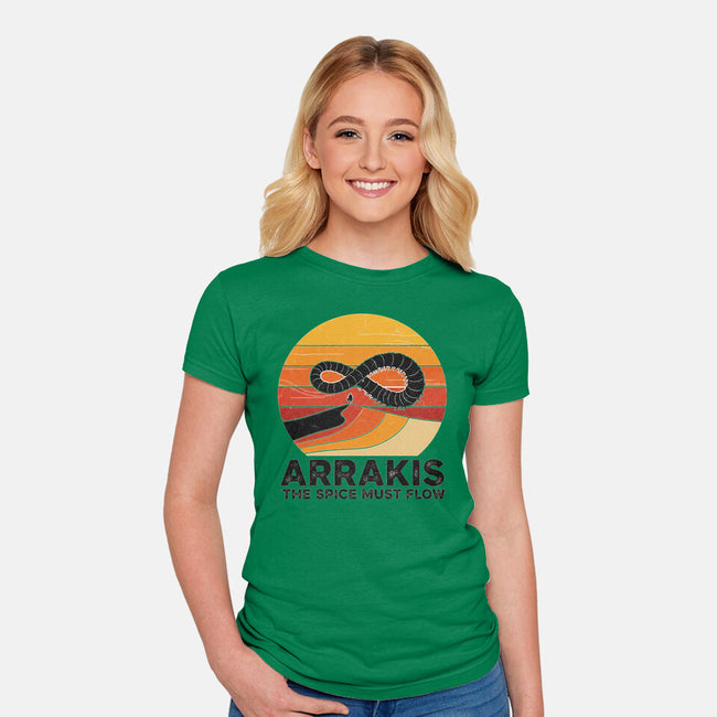 The Spice Sands Of Arrakis-Womens-Fitted-Tee-LILIVIA