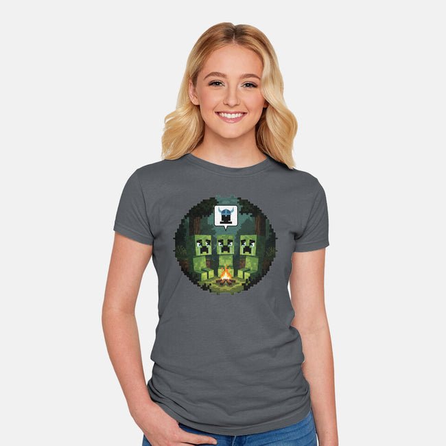 Hiss And Tell-Womens-Fitted-Tee-LILIVIA