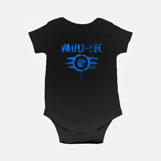 Vault Tec Vintage-Baby-Basic-Onesie-rocketman_art