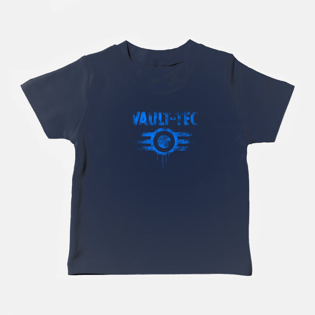 Vault Tec Vintage-Baby-Basic-Tee-rocketman_art
