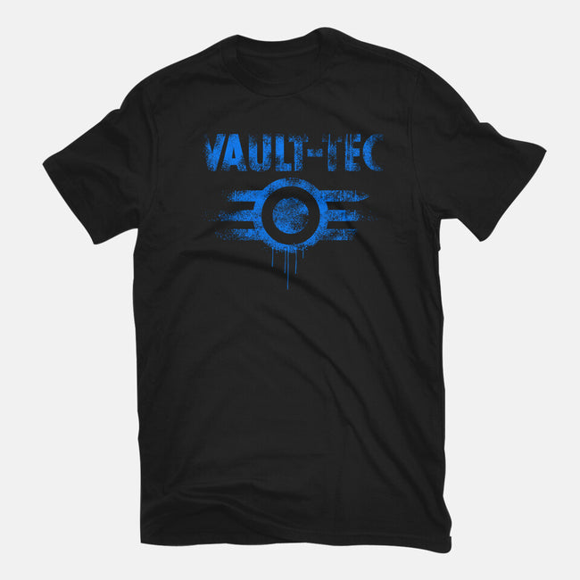 Vault Tec Vintage-Womens-Fitted-Tee-rocketman_art