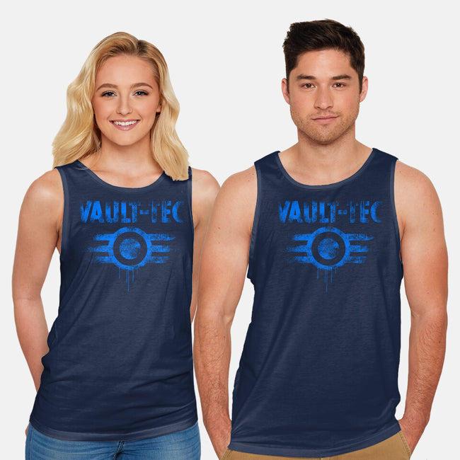 Vault Tec Vintage-Unisex-Basic-Tank-rocketman_art