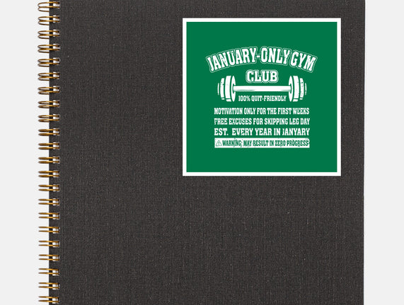 January Only Gym Club