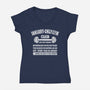January Only Gym Club-Womens-V-Neck-Tee-erion_designs