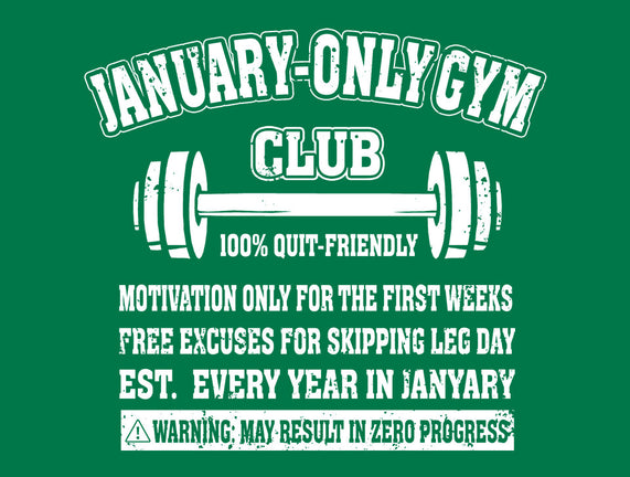 January Only Gym Club
