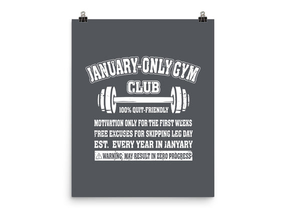 January Only Gym Club