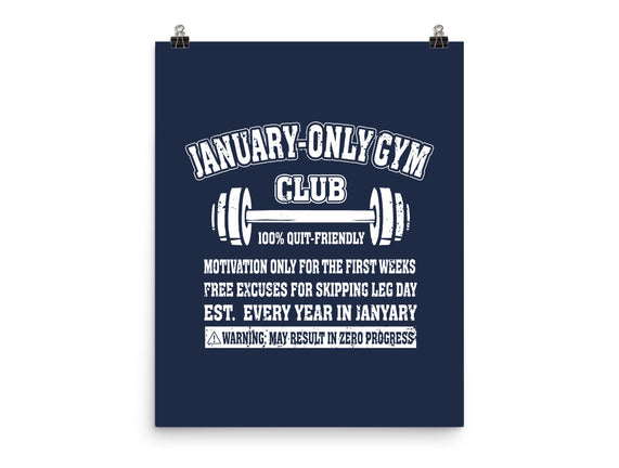 January Only Gym Club