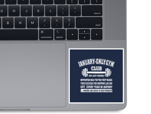 January Only Gym Club