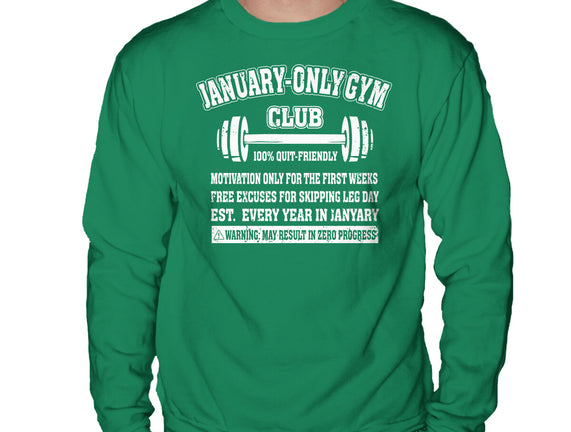 January Only Gym Club