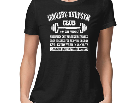 January Only Gym Club