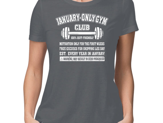 January Only Gym Club