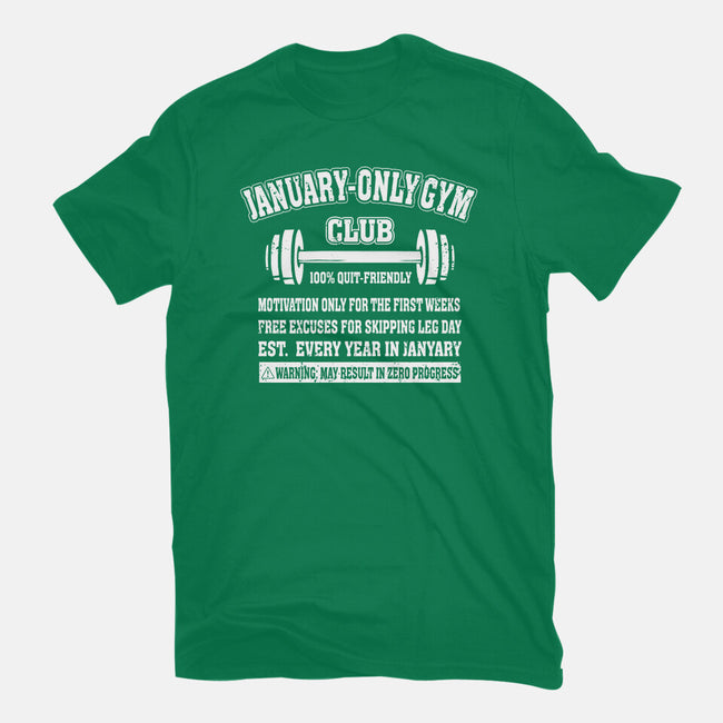 January Only Gym Club-Unisex-Basic-Tee-erion_designs