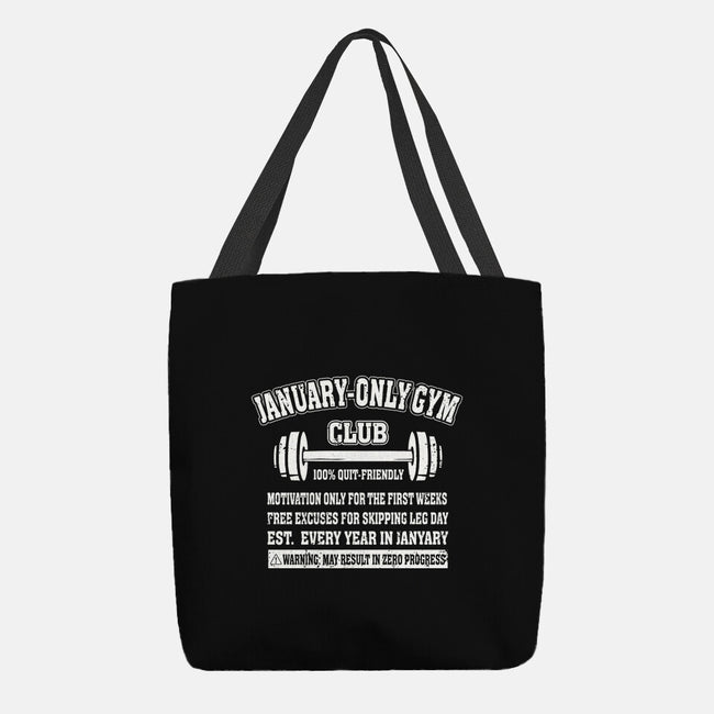 January Only Gym Club-None-Basic Tote-Bag-erion_designs