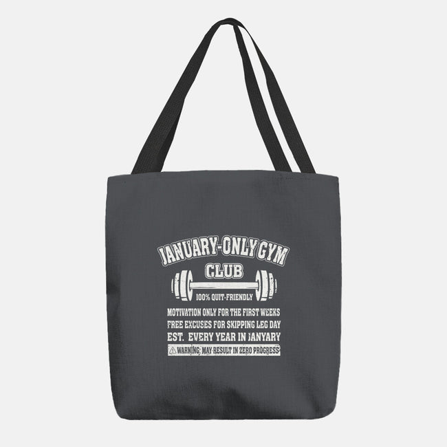 January Only Gym Club-None-Basic Tote-Bag-erion_designs