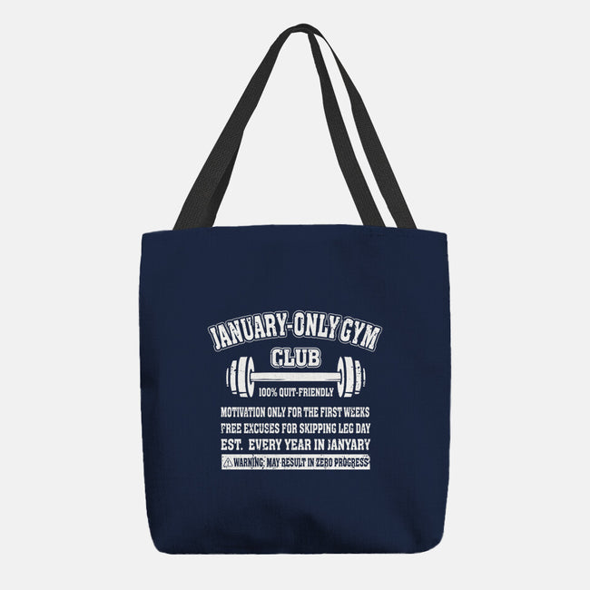 January Only Gym Club-None-Basic Tote-Bag-erion_designs