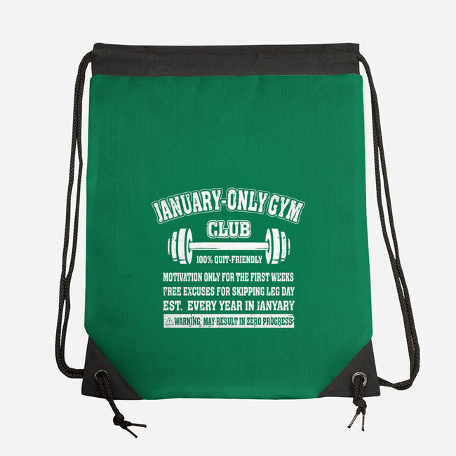 January Only Gym Club-None-Drawstring-Bag-erion_designs