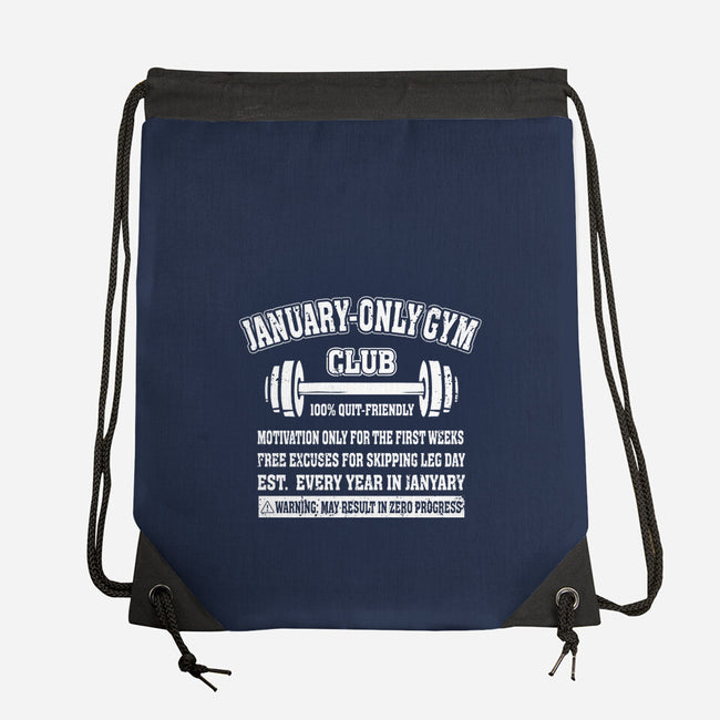 January Only Gym Club-None-Drawstring-Bag-erion_designs