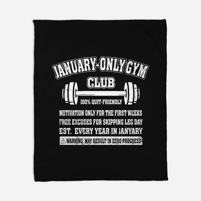 January Only Gym Club-None-Fleece-Blanket-erion_designs